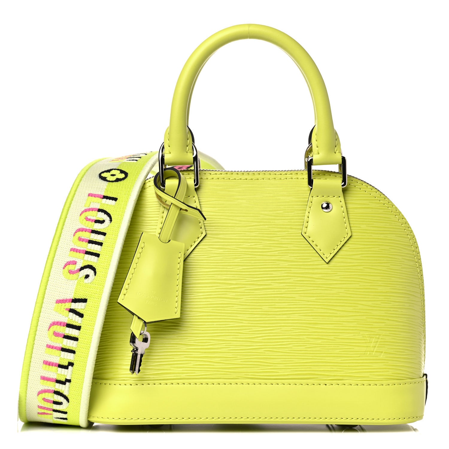 Louis Vuitton Epi Jacquard Alma BB Yellow Citron 1 of 10