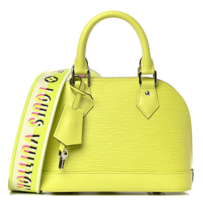 Louis Vuitton Epi Jacquard Alma BB Yellow Citron 1 of 10