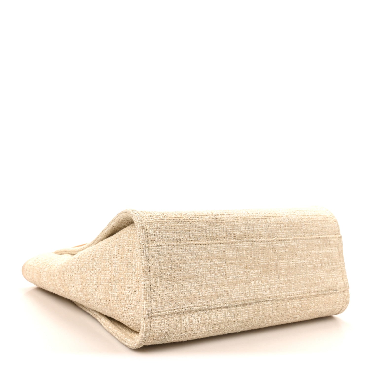 Chanel Lurex Boucle Small Deauville Tote Ivory 4 of 10