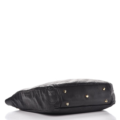 Christian Dior Lambskin Cannage Dior Soft Shopping Tote Black 4 of 14
