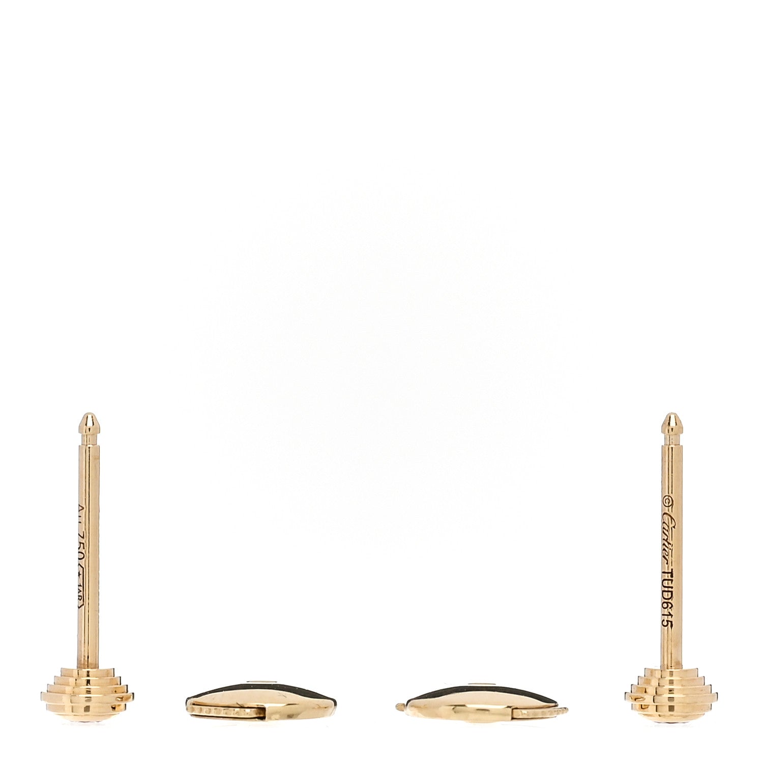 Cartier 18K Yellow Gold Diamond XS D'Amour Earrings 3 of 6