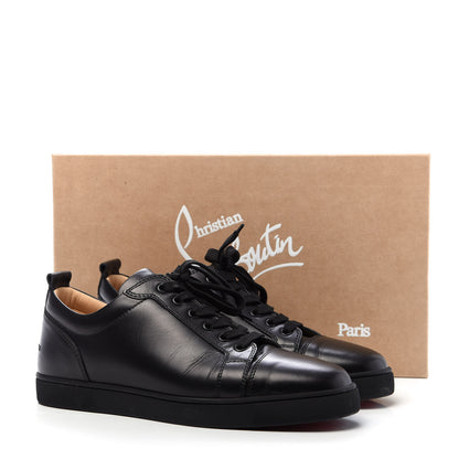 Christian Louboutin Calfskin Mens Louis Junior Flat Sneakers 43 Black 9 of 9