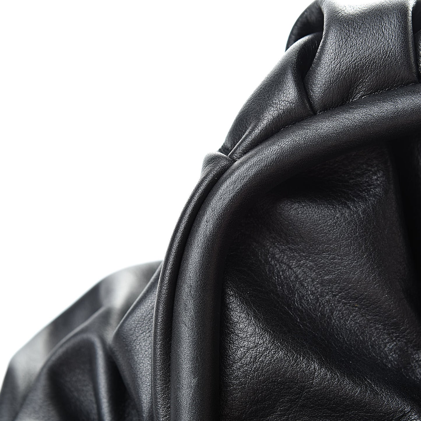 Smooth Butter Calf The Pouch Oversized Clutch Black