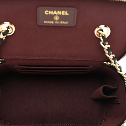 Chanel Caviar Quilted Small Vanity Case With Chain Black 5 of 10