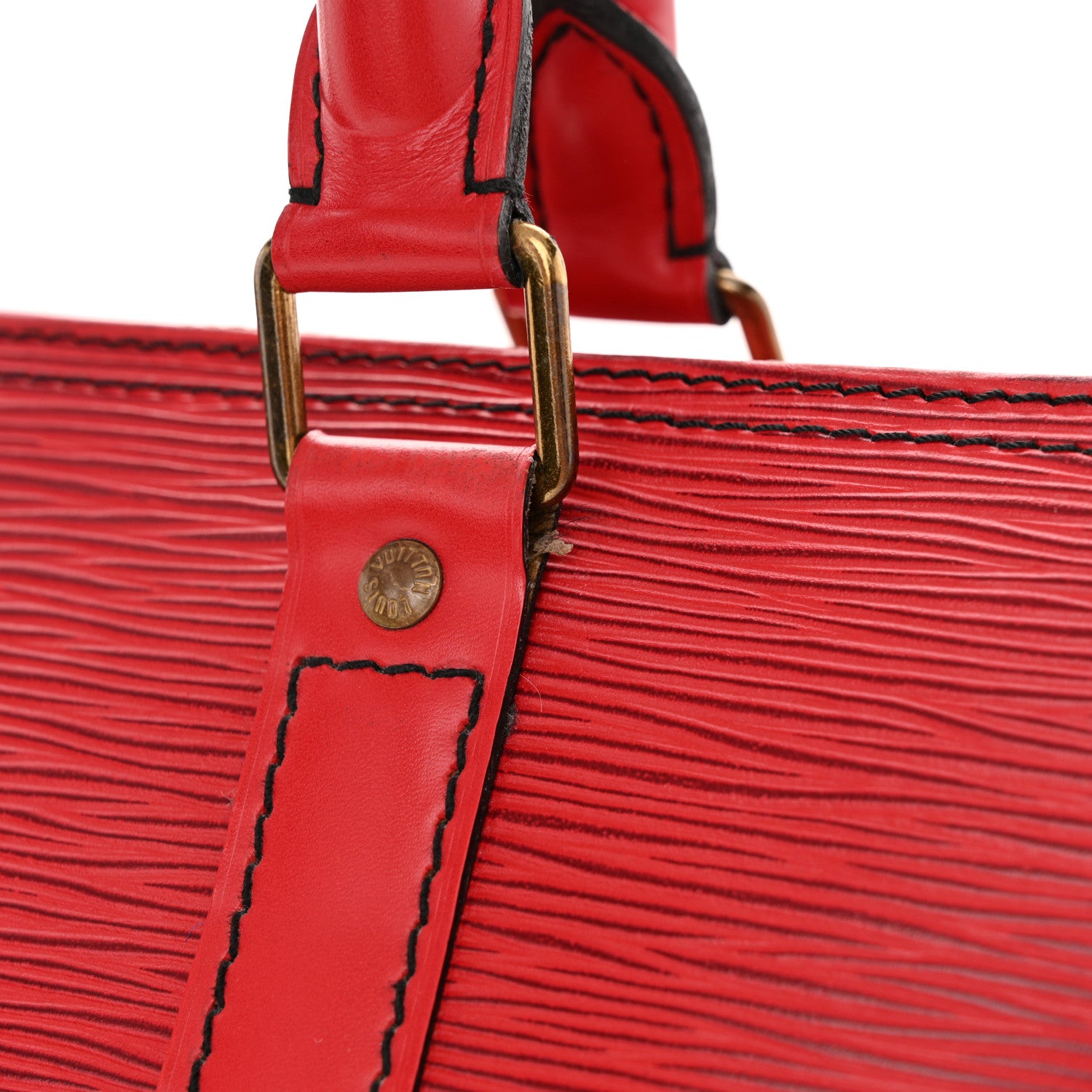 Louis Vuitton Epi Keepall 45 Castillan Red 15 of 16