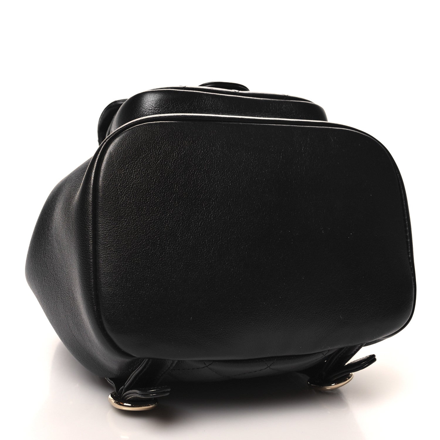 Chanel Lambskin Quilted Small Duma Drawstring Backpack Black 4 of 10