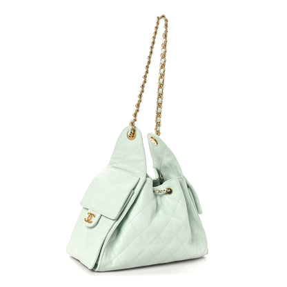 Chanel Caviar Quilted Small Chanel 25 Handbag Light Green 3 of 10