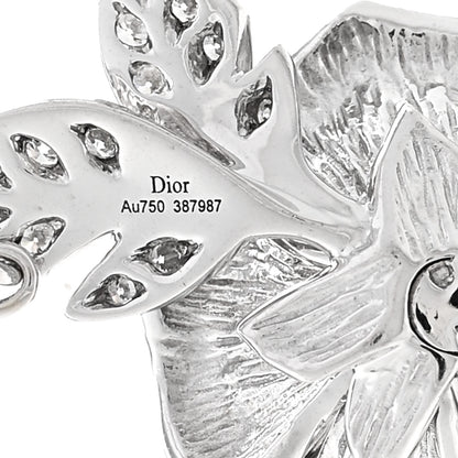 Christian Dior 18K White Gold Diamond Medium Rose Dior Bagatelle Necklace 5 of 6