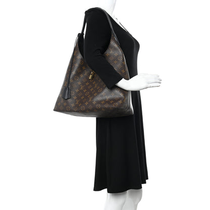 Louis Vuitton Monogram Flower Hobo Black 2 of 18