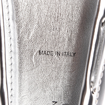 Louis Vuitton Patent Calfskin Monogram Gloria Loafers 38 Silver 7 of 10