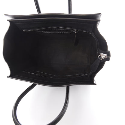 Celine Drummed Calfskin Micro Luggage Black 4 of 6