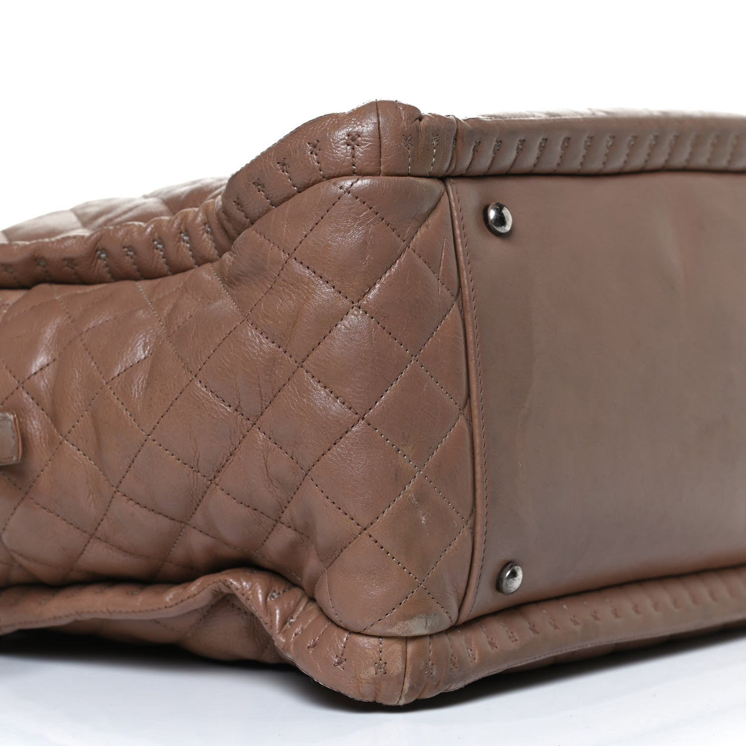 Chanel Calfskin Quilted Istanbul Shoulder Bag Beige 9 of 10