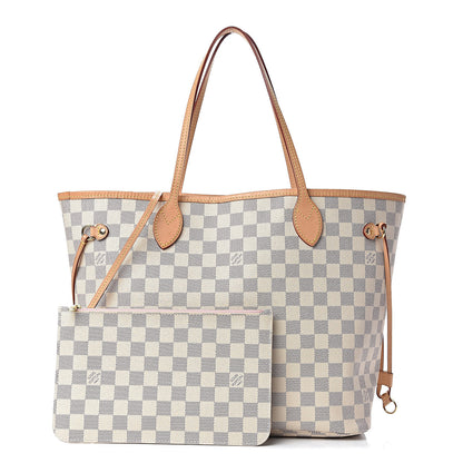 Louis Vuitton Damier Azur Neo Neverfull MM Rose Ballerine 1 of 13