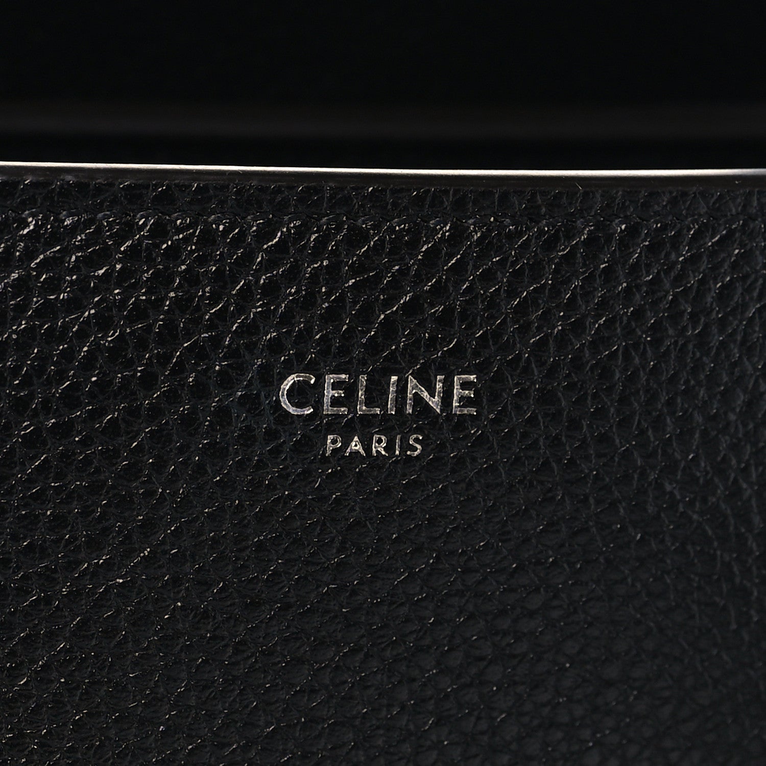 Celine Drummed Calfskin Mini Luggage Black 6 of 10