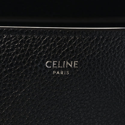 Celine Drummed Calfskin Mini Luggage Black 6 of 10