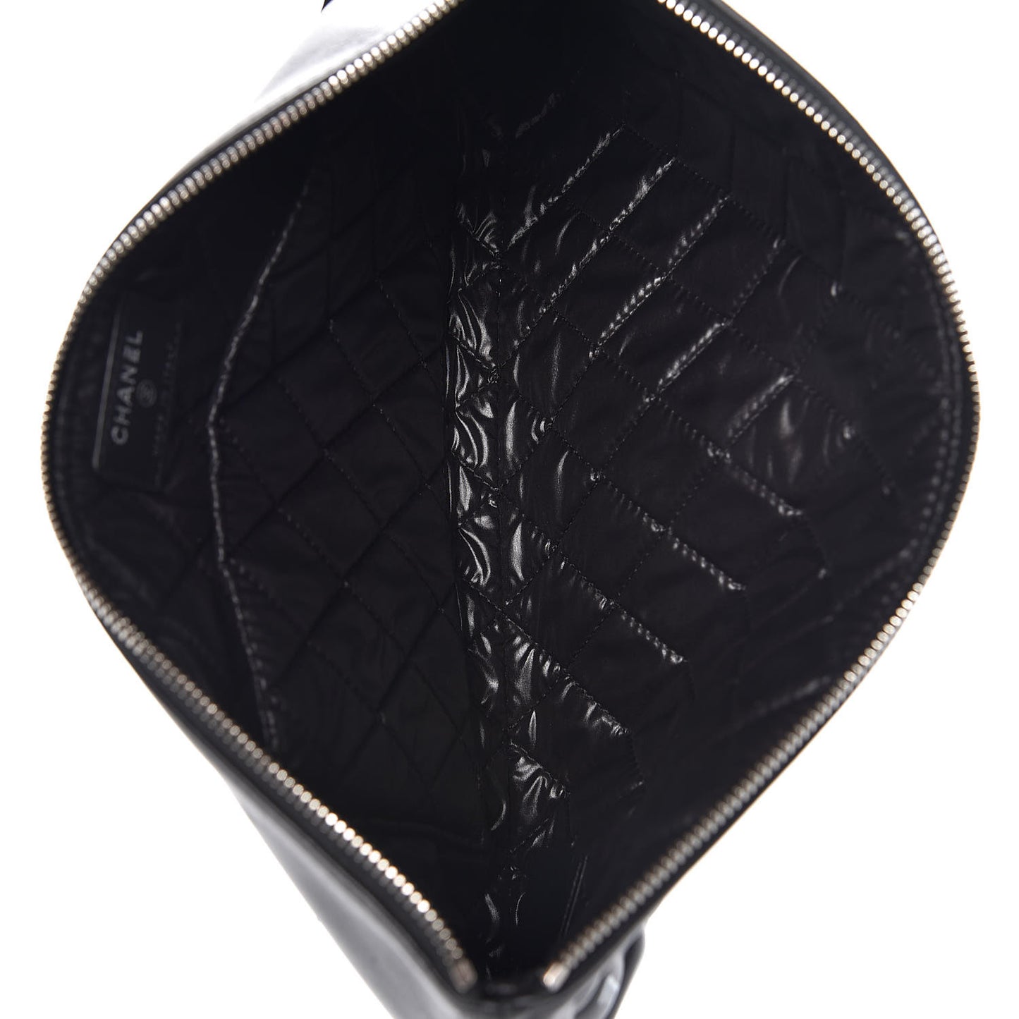 Metallic Calfskin Keyboard Pouch Black