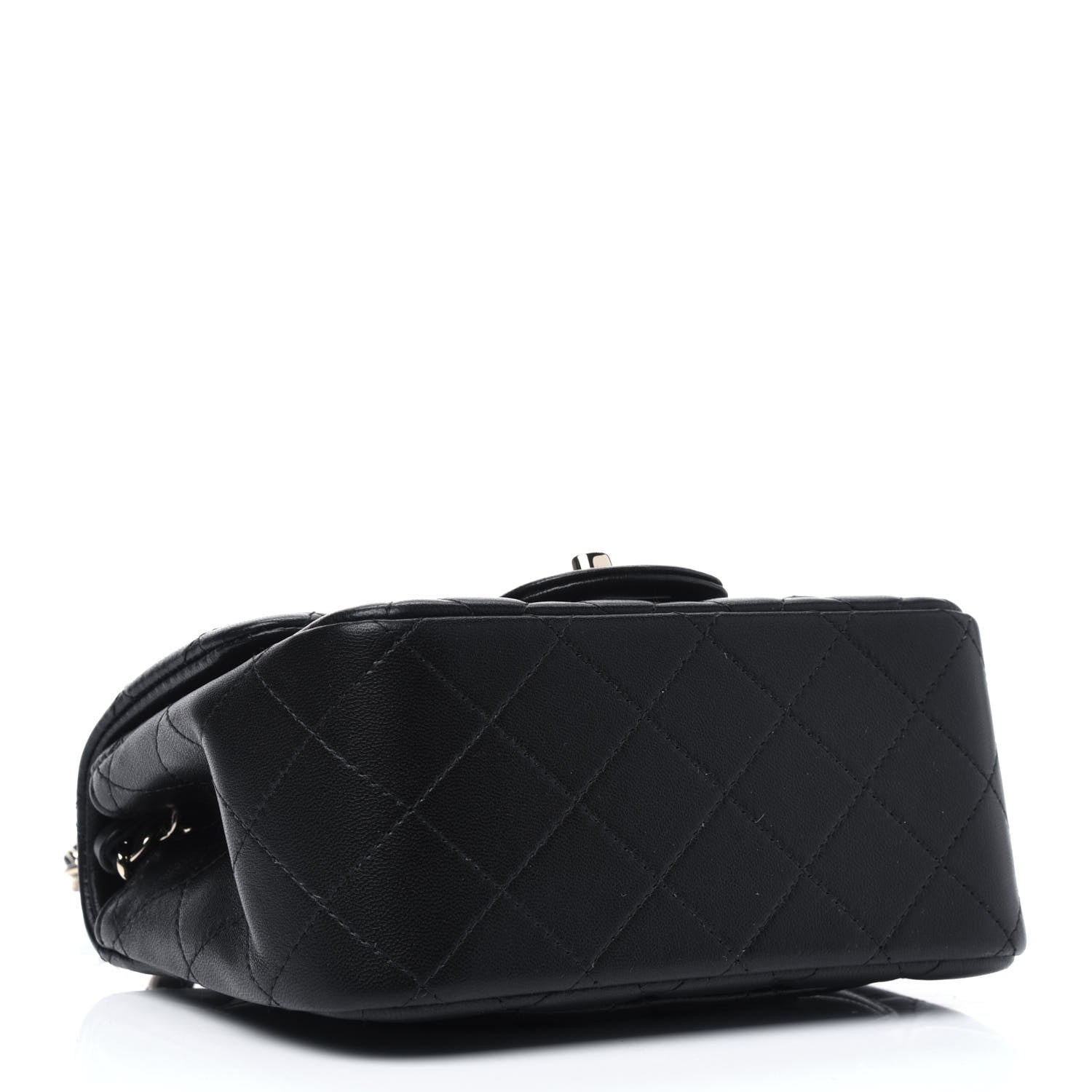 Chanel Lambskin Quilted Mini Square Flap Black 4 of 11