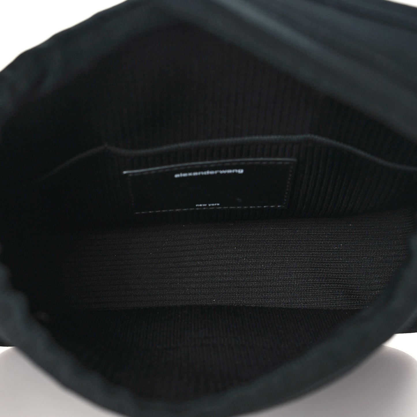 Ribbed Knit Small Ryan Bag Black