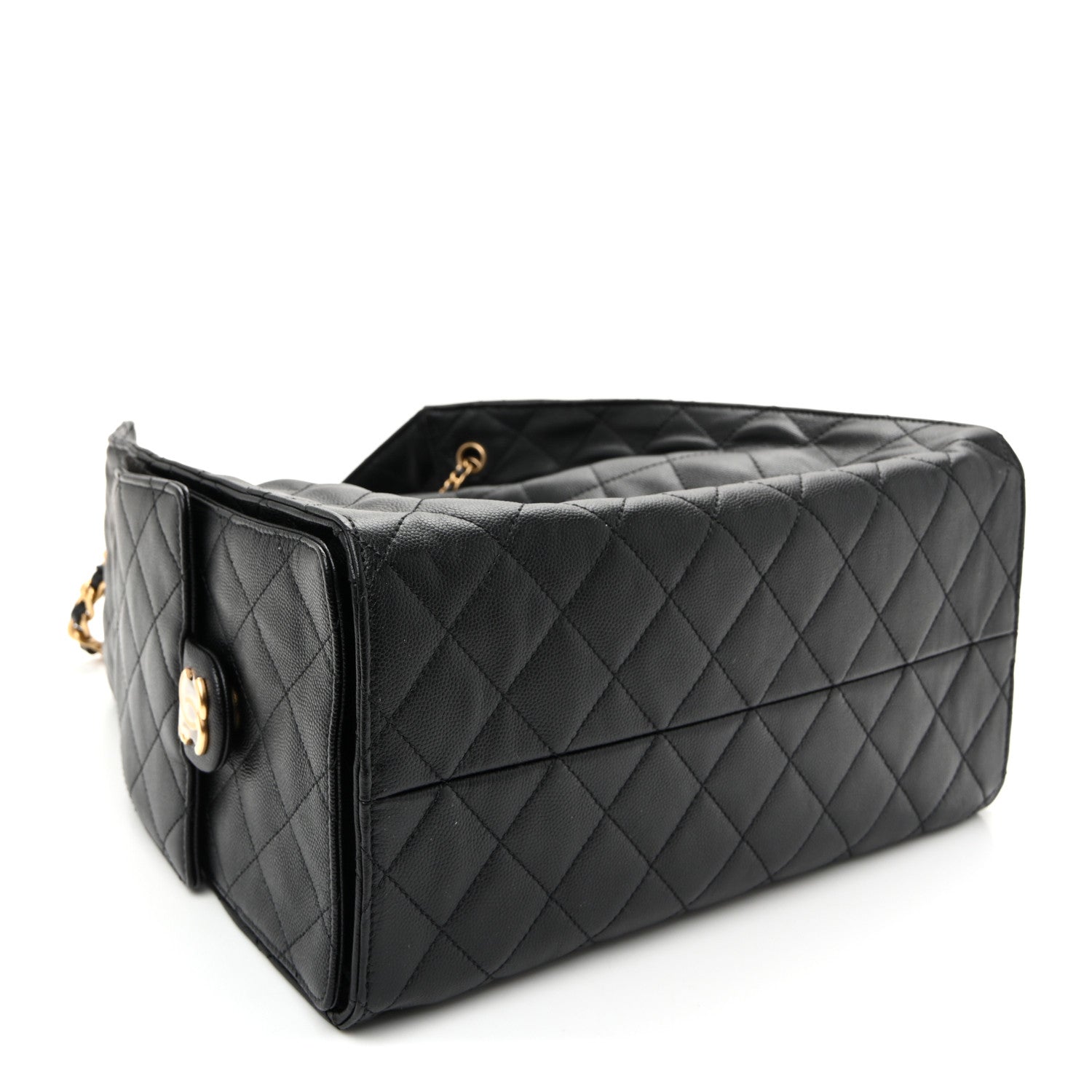 Chanel Caviar Quilted Medium Chanel 25 Handbag Black 5 of 12