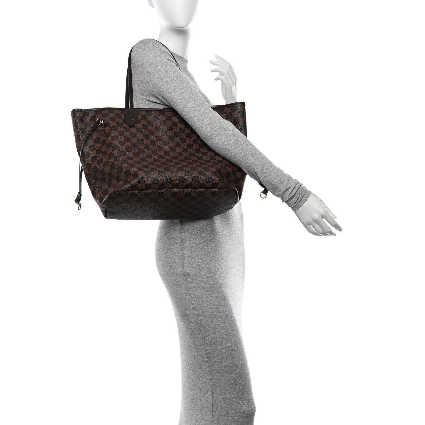 Damier Ebene Neo Neverfull MM Rose Ballerine