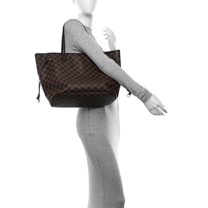 Louis Vuitton Damier Ebene Neo Neverfull MM Rose Ballerine 2 of 12