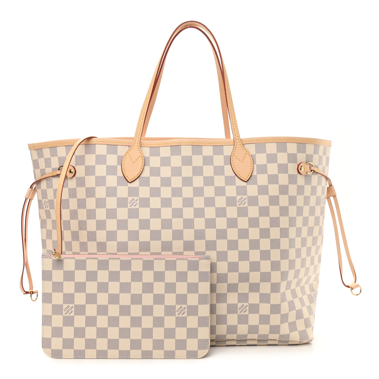 Louis Vuitton Damier Azur Neo Neverfull GM Rose Ballerine 1 of 9