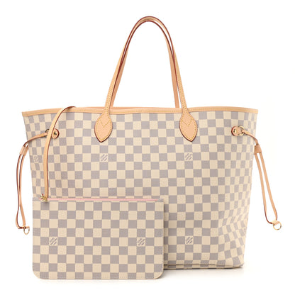 Louis Vuitton Damier Azur Neo Neverfull GM Rose Ballerine 1 of 9