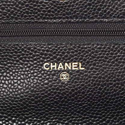 Chanel Caviar Quilted Wallet On Chain WOC Black 8 of 11