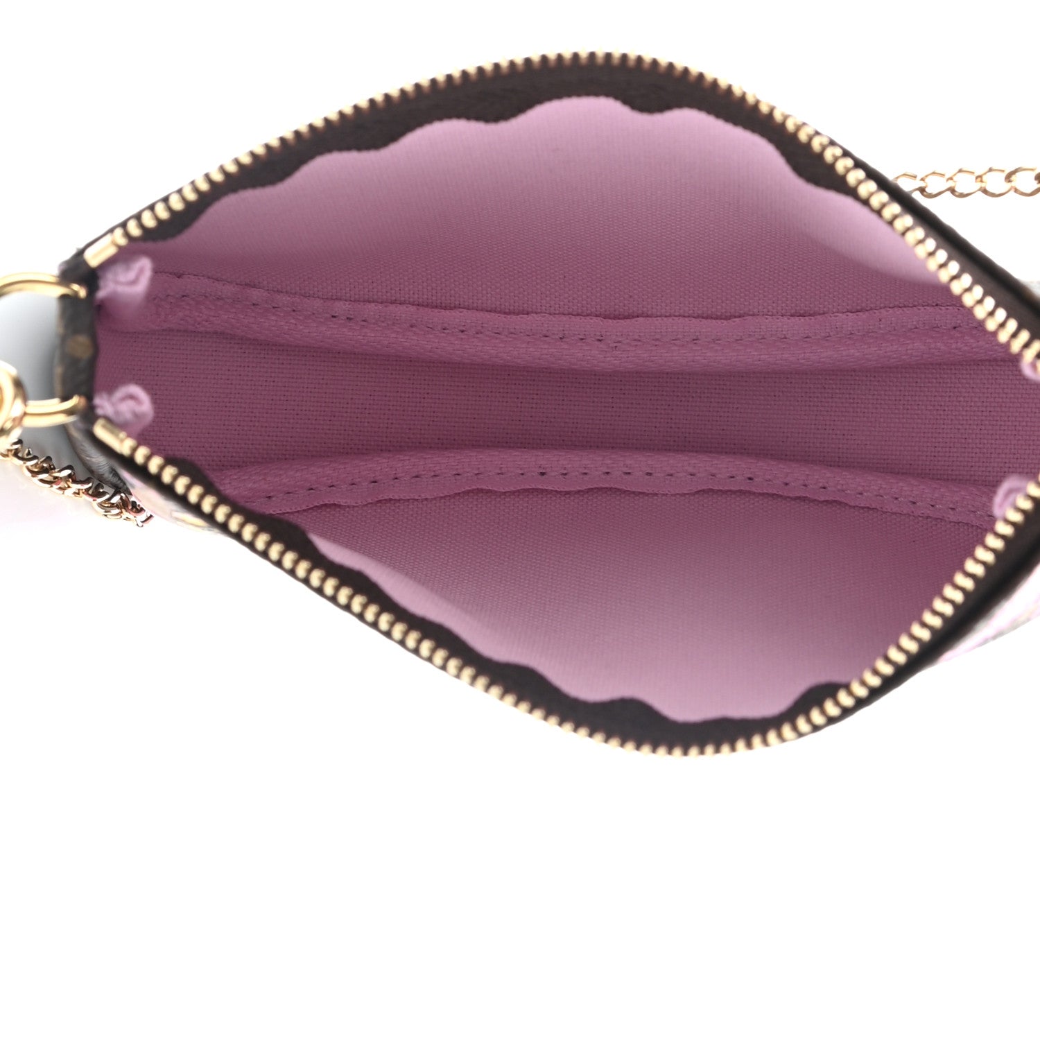 Louis Vuitton Monogram 2021 Christmas Animation Japanese Garden Mini Pochette Accessories Wisteria Pink 5 of 8