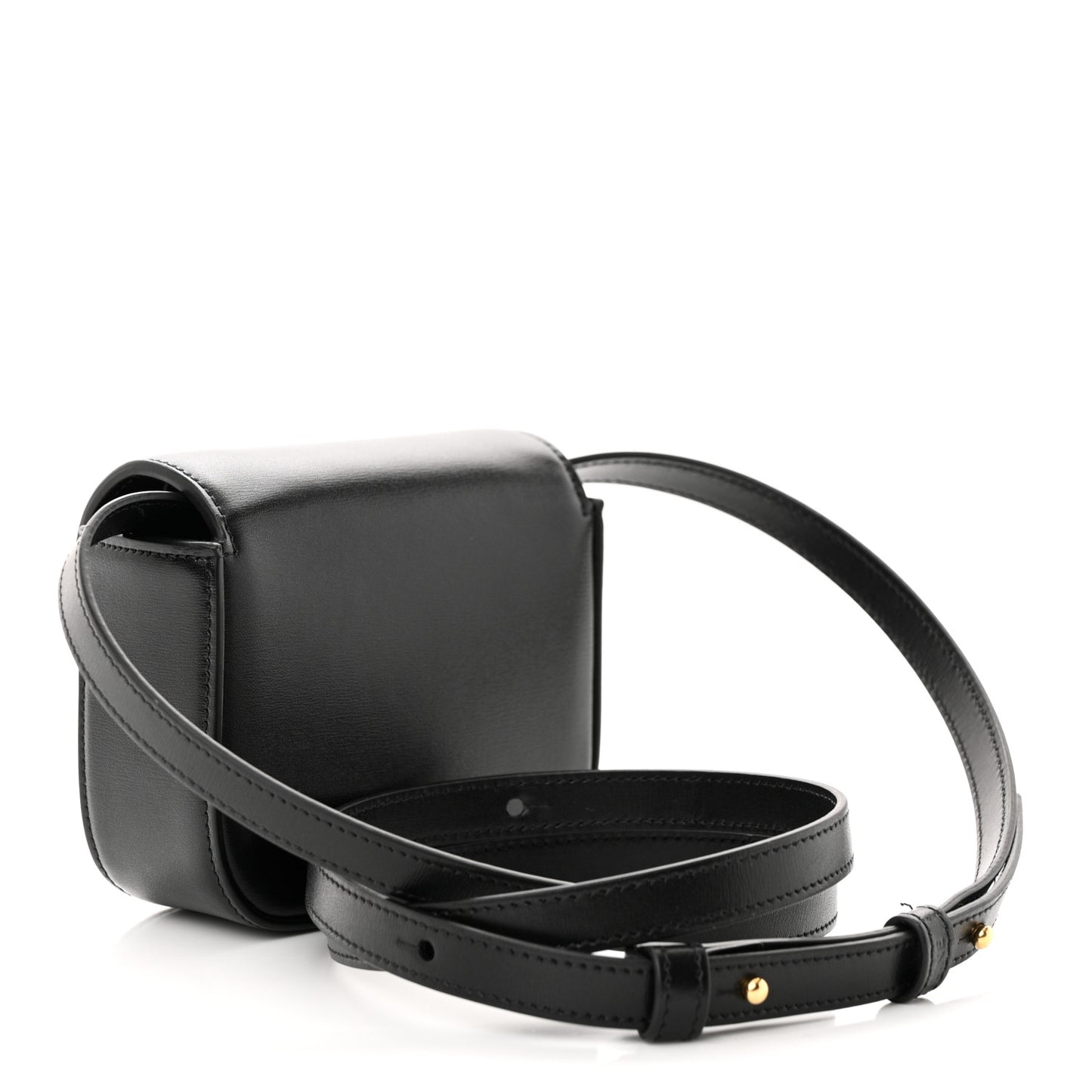 Shiny Calfskin Mini Triomphe Black