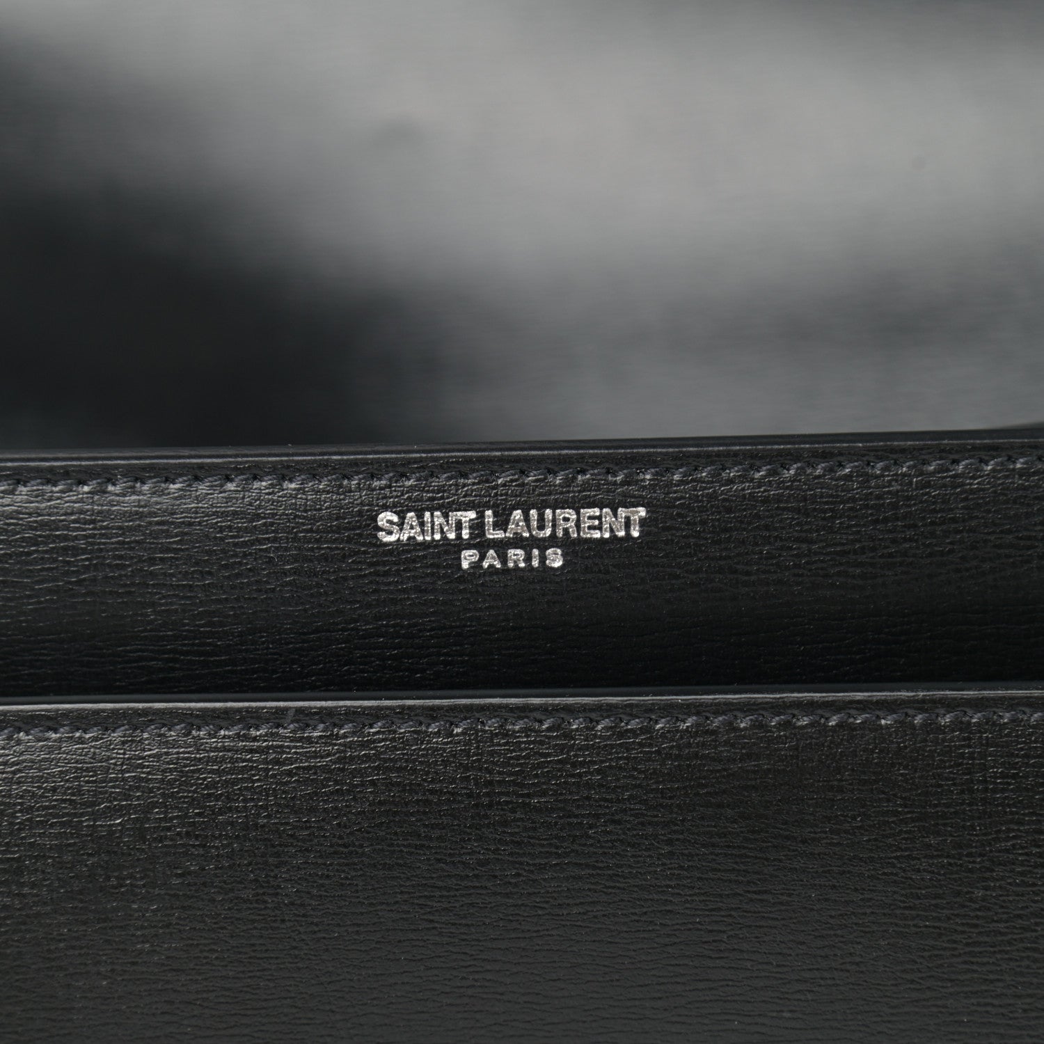 Saint Laurent Calfskin Large Monogram Sunset Black 7 of 10