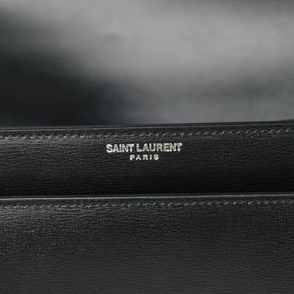 Saint Laurent Calfskin Large Monogram Sunset Black 7 of 10