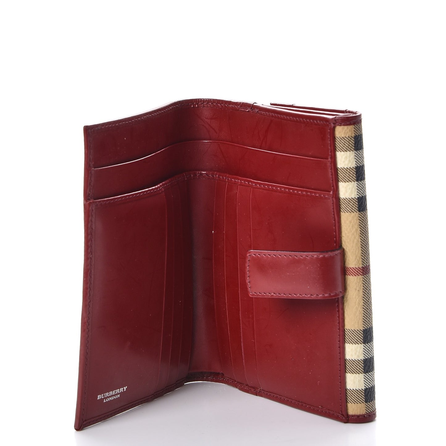 Haymarket Check Compact Wallet Red