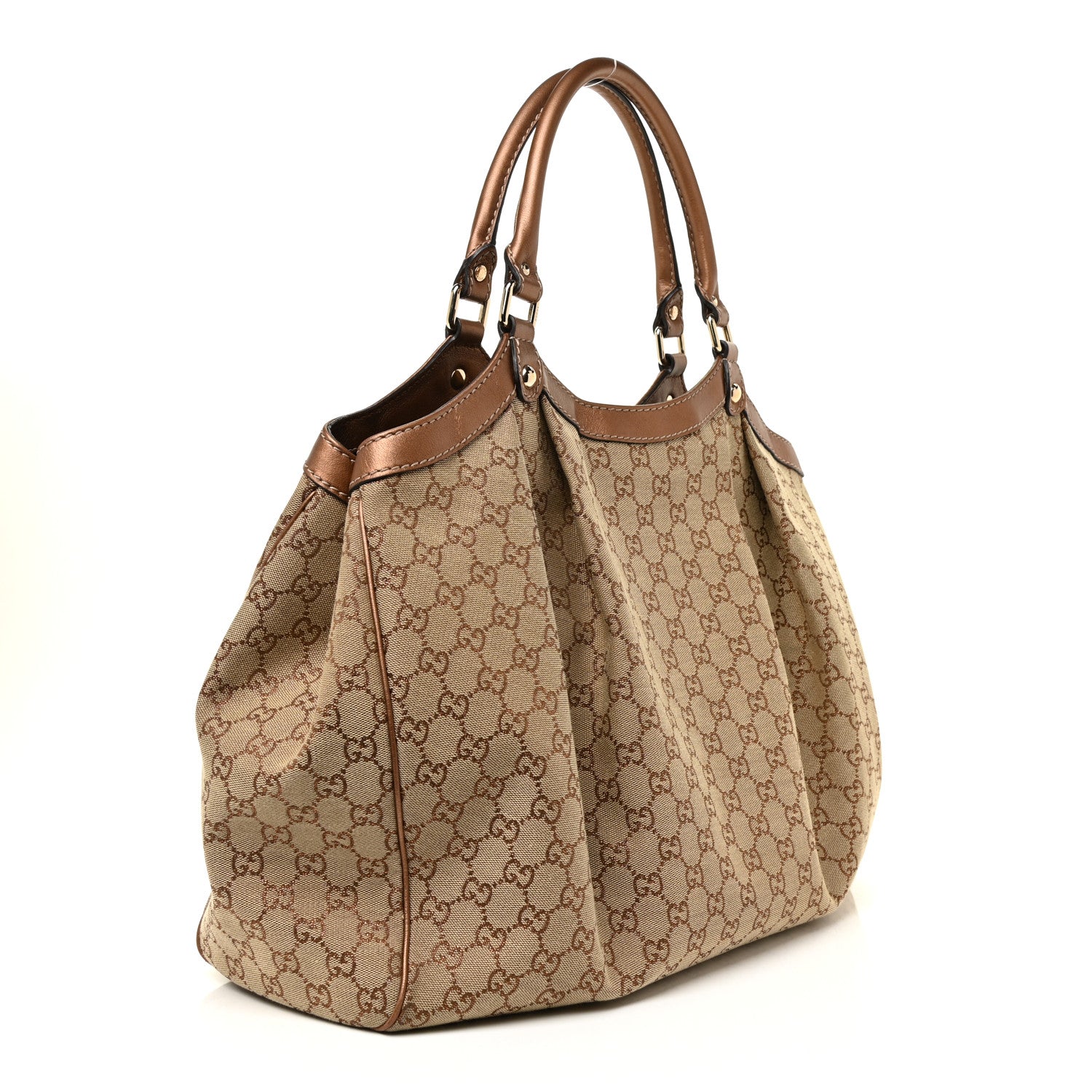 Gucci Monogram Large Sukey Tote Bronze 3 of 20