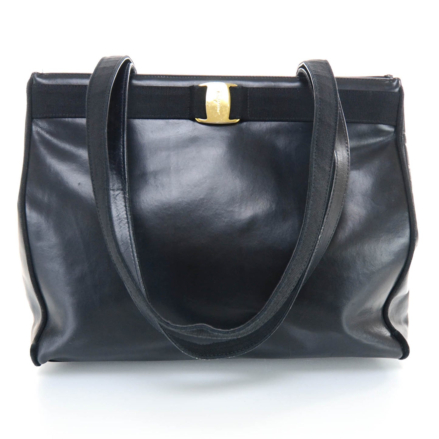 SALVATOREFERRAGAMOLeatherToteBlack