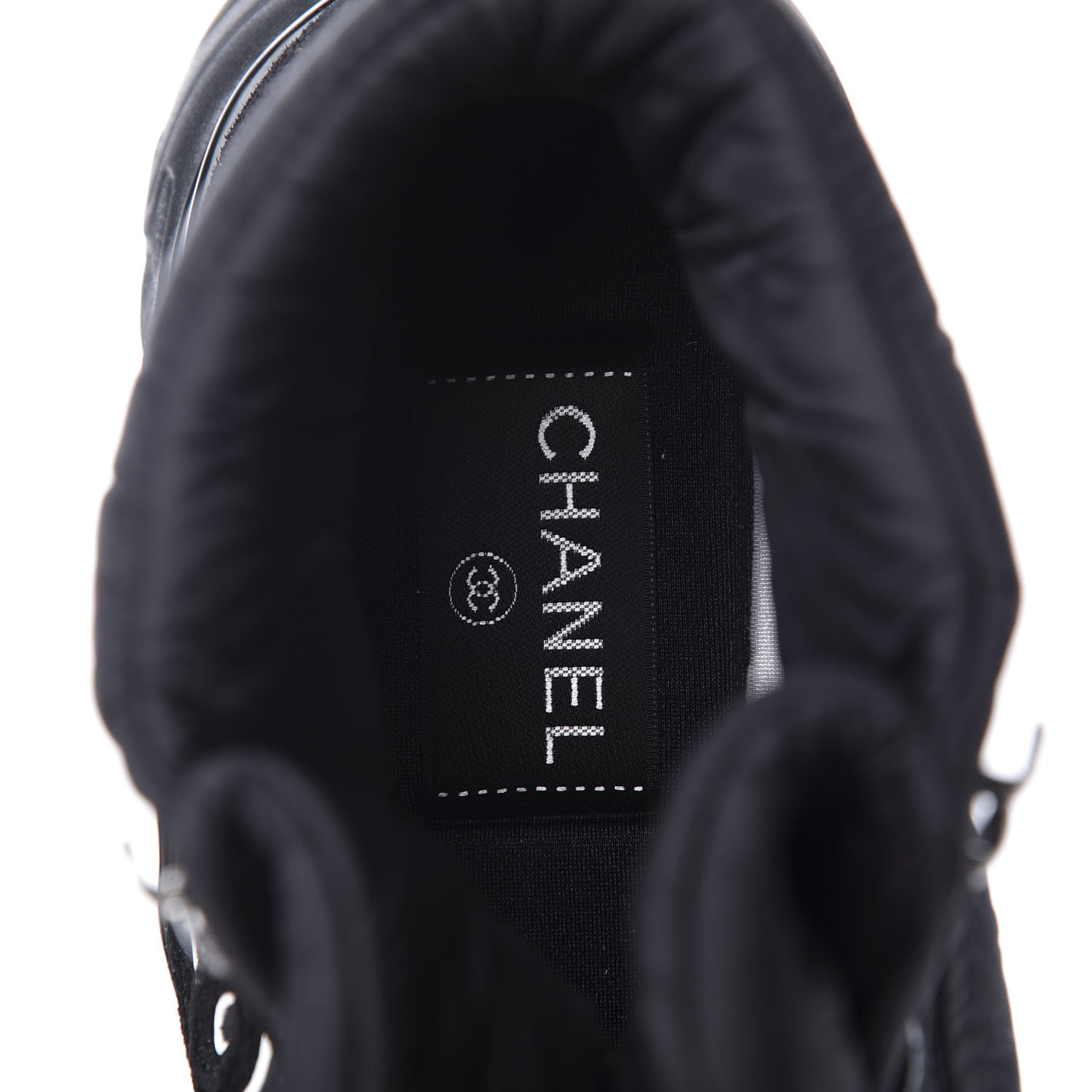 Chanel Fabric Suede Womens CC Sneakers 36.5 Black 8 of 10
