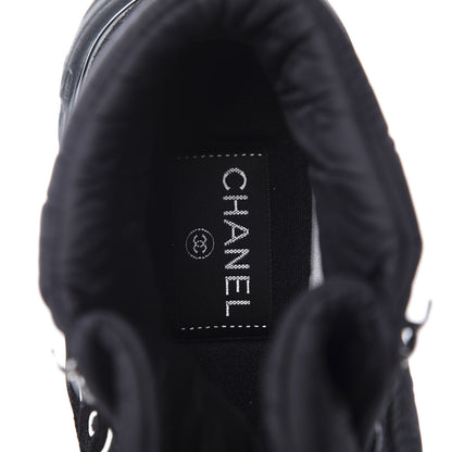 Chanel Fabric Suede Womens CC Sneakers 36.5 Black 8 of 10