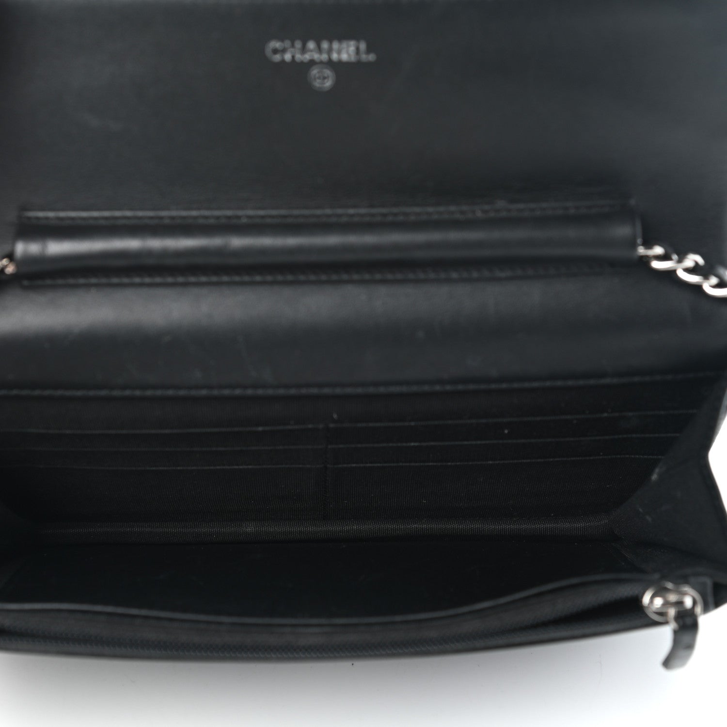 Chanel Caviar Timeless CC Wallet On Chain WOC Black 4 of 10