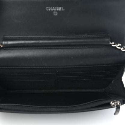 Chanel Caviar Timeless CC Wallet On Chain WOC Black 4 of 10