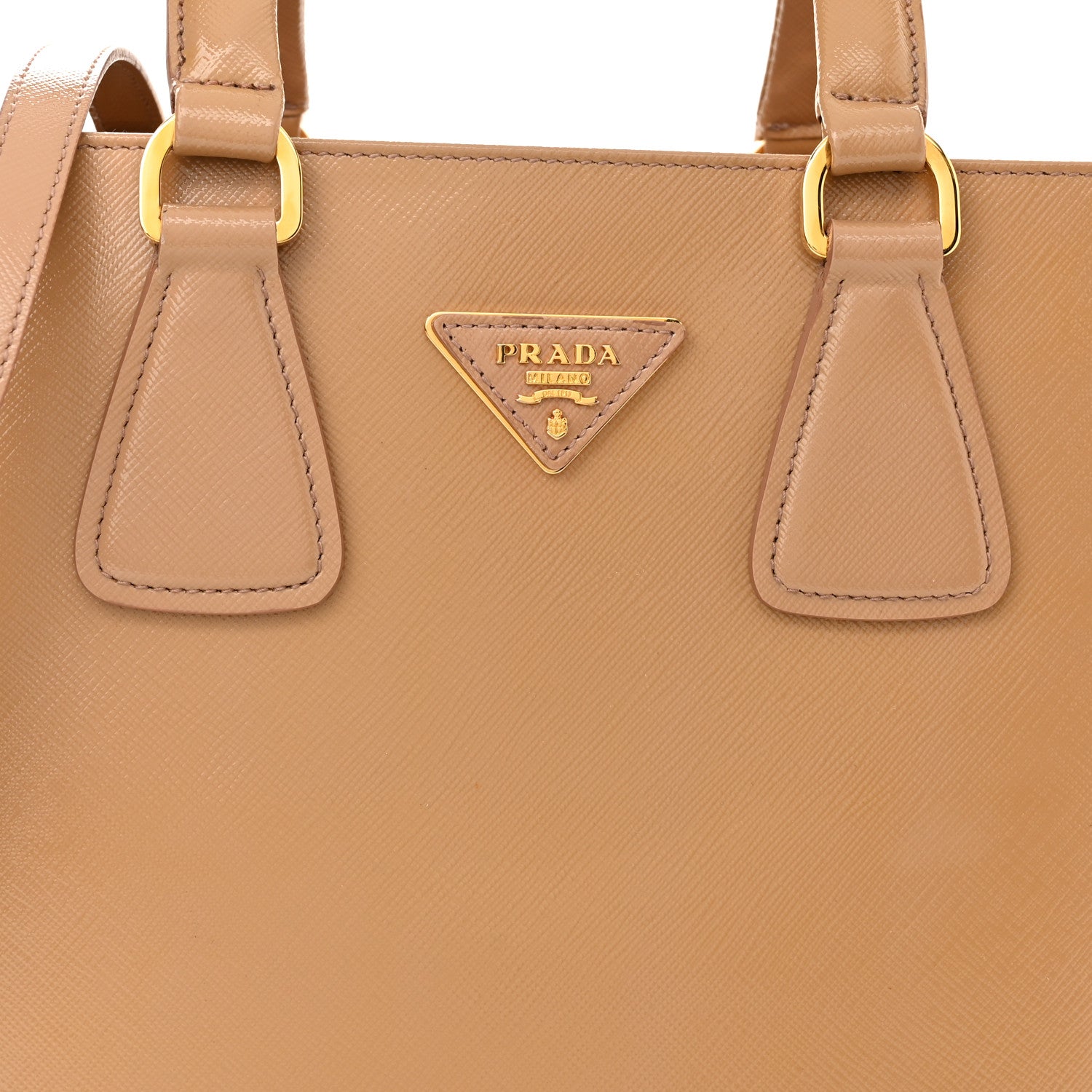Prada Saffiano Vernice Small Double Handle Tote Bag Cammeo 8 of 11