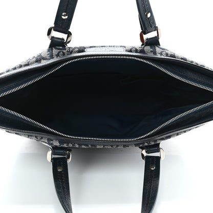 Christian Dior Denim Calfskin Monogram Tote Black 4 of 4