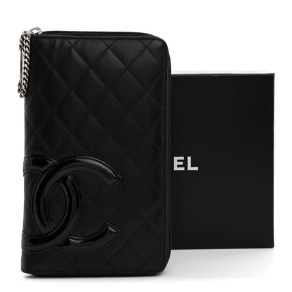 Chanel Calfskin Cambon Zip Around Organizer Wallet Black 10 of 10
