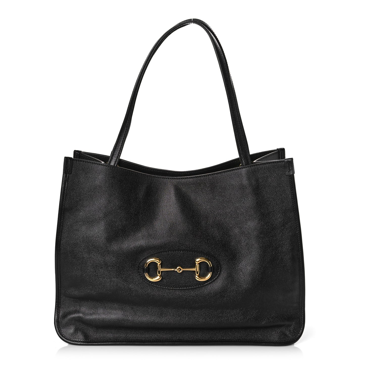 New Sakai Calfskin Lux Horsebit 1955 Tote Bag Black