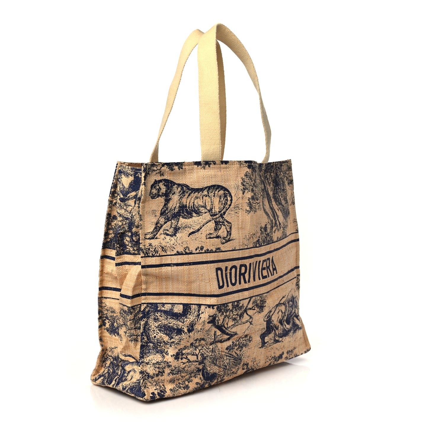 Straw Dioriviera Tote Beige