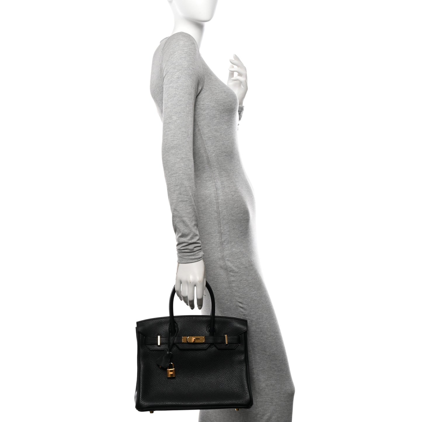 Taurillon Clemence Birkin 30 Black