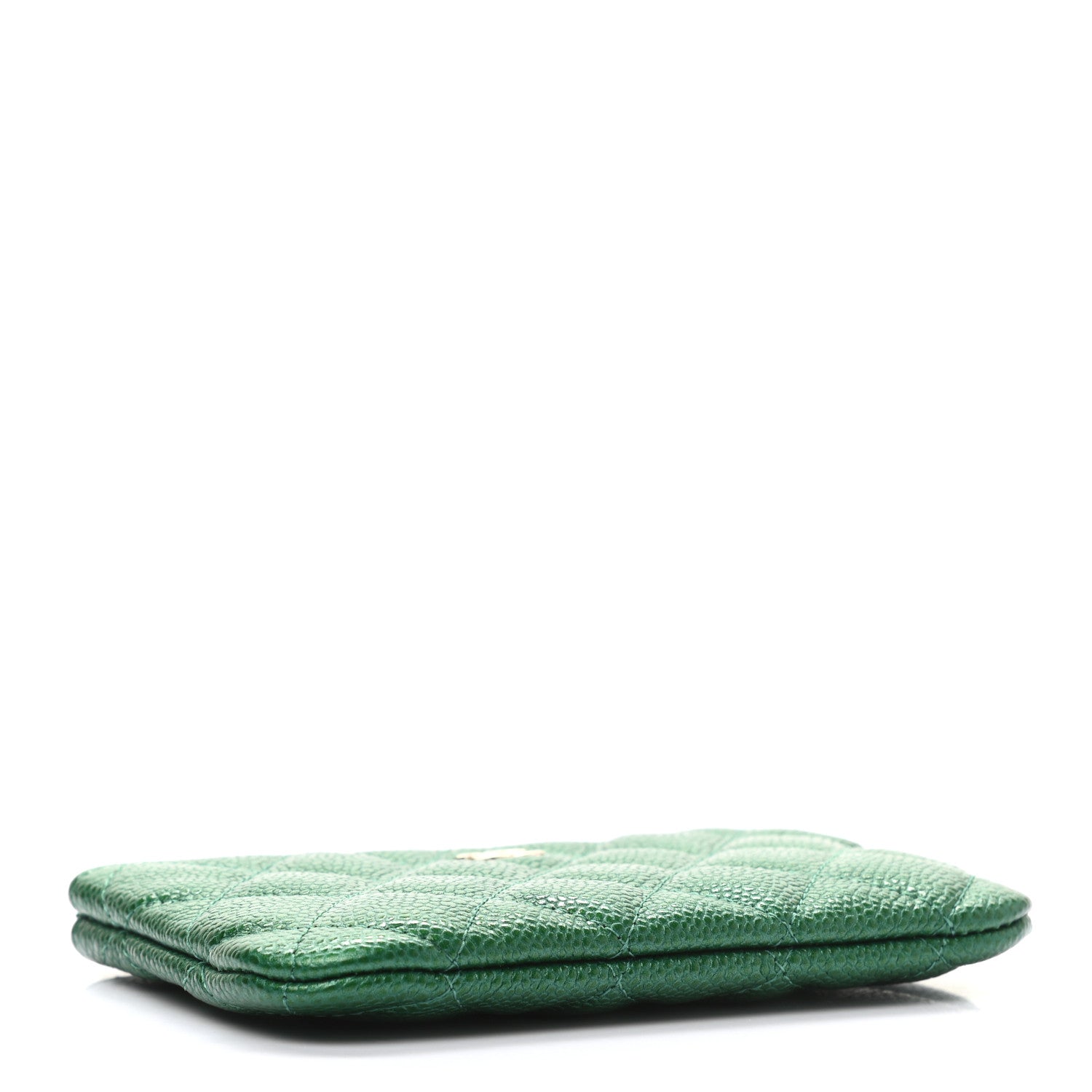 Chanel Caviar Quilted Small Cosmetic Case Green 4 of 10