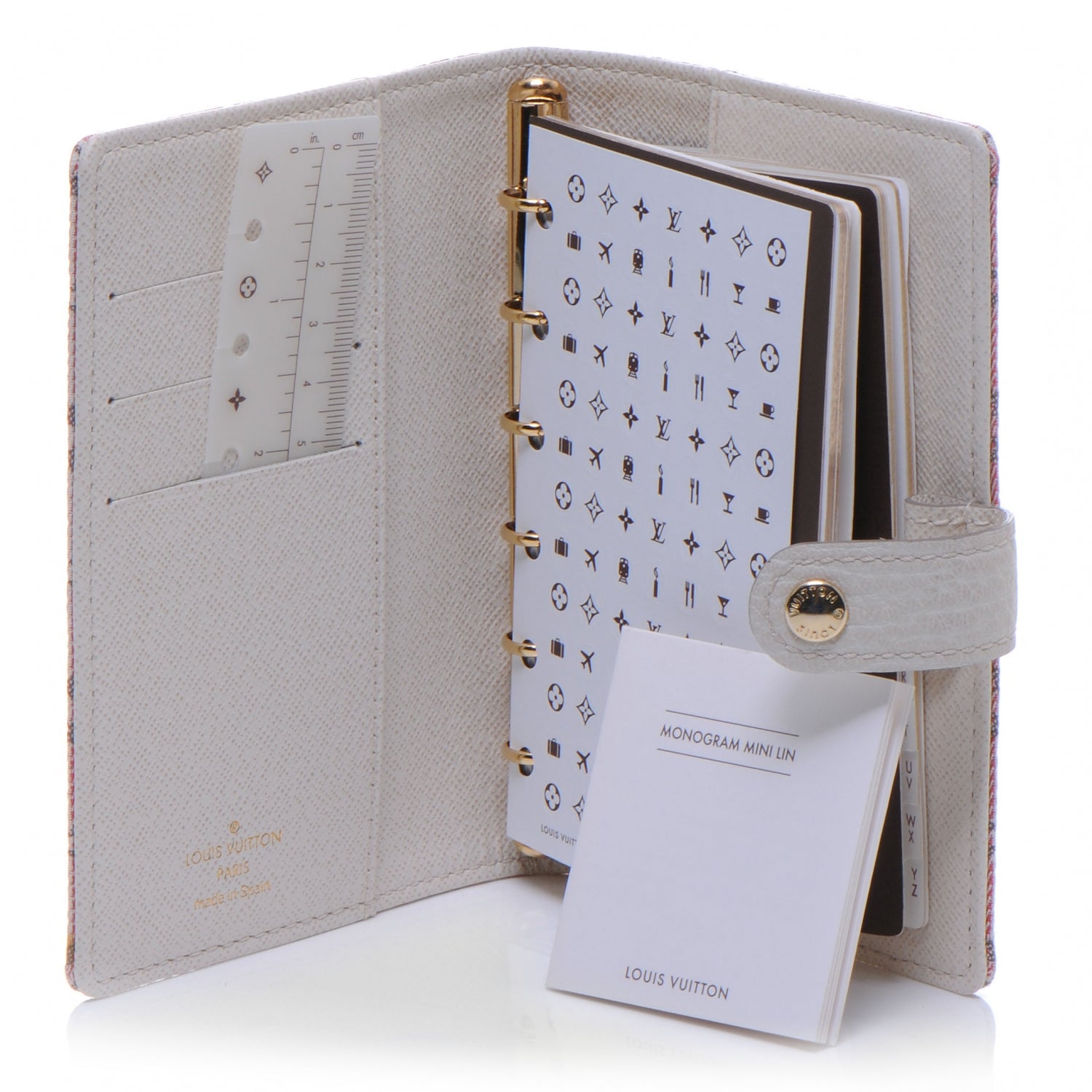 Louis Vuitton Mini Lin Croisette Small Ring Agenda Rouge 4 of 5