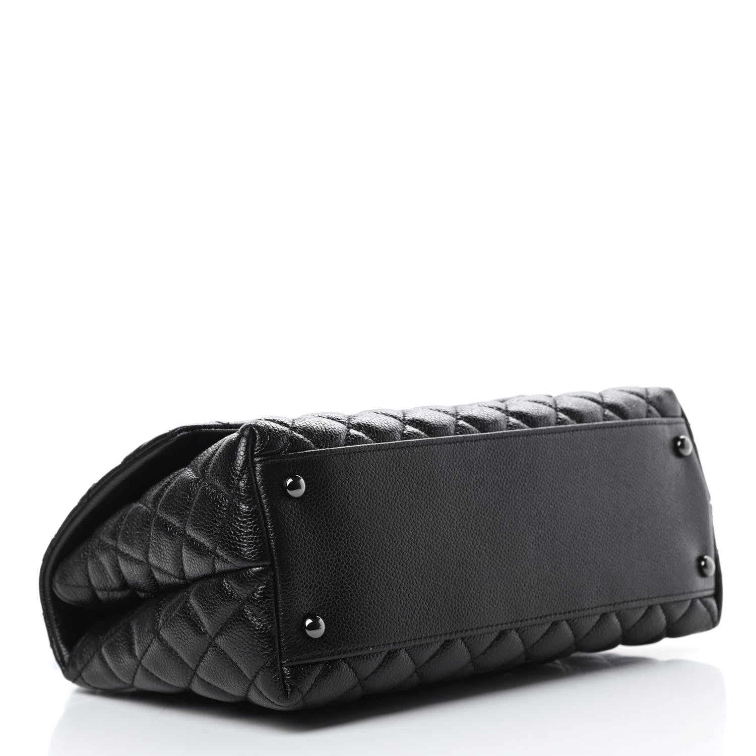 Chanel Caviar Quilted Small Coco Handle Flap So Black 4 of 11