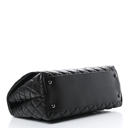 Chanel Caviar Quilted Small Coco Handle Flap So Black 4 of 11