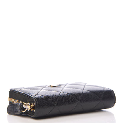Chanel Caviar Quilted Zip Coin Purse Black 4 of 11